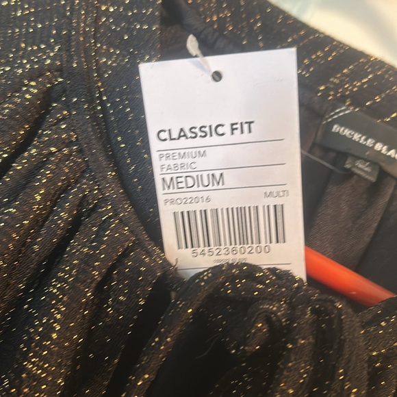 Buckle, black and gold dress shirt - Picture 5 of 15